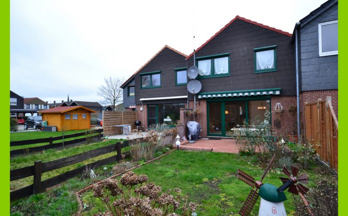 Der Garten mit Süd-Terrasse.