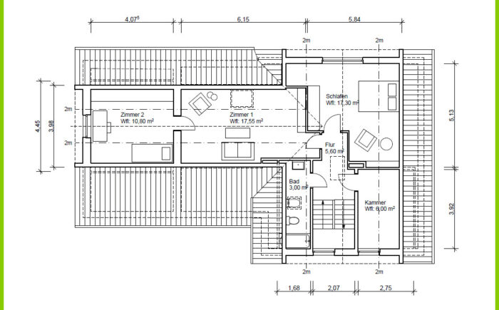 Obergeschoss Grundriss